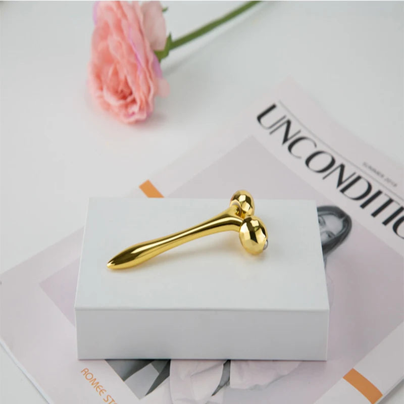 New 3D Massage Roller Stainless Steel Eye Removing Wrinkles Beauty Stick for Facial Tightening Skin Massage Tool