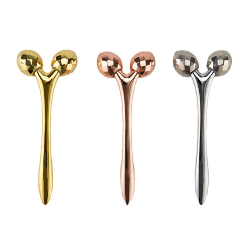 New 3D Massage Roller Stainless Steel Eye Removing Wrinkles Beauty Stick for Facial Tightening Skin Massage Tool